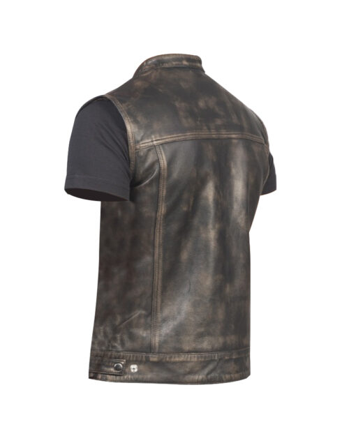 Brown Leather Vest