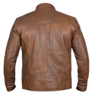 Men Camel Dodge Biker Jacket