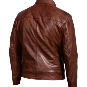 Mens Cafe Racer Leather Jacket