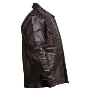 Mens Vintage Dark Brown Jacket