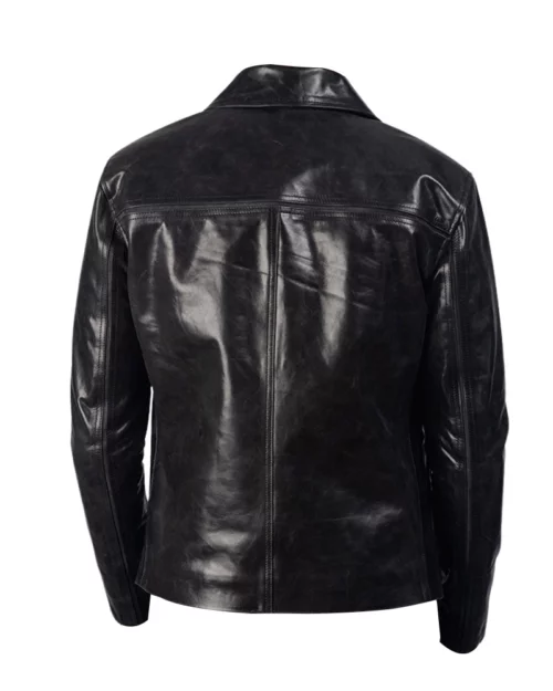 Mystical Black Leather Jacket for Men