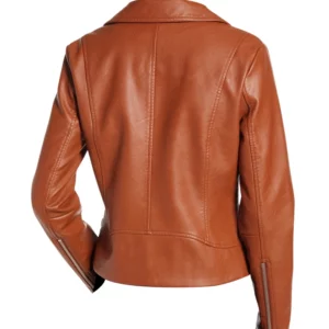 Womens Real Brown Leather Jacket