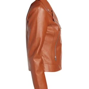 Women Real Brown Leather Jacket | Women Brown Biker Jacket