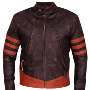 Cafe Racer Brown Stripe Jacket