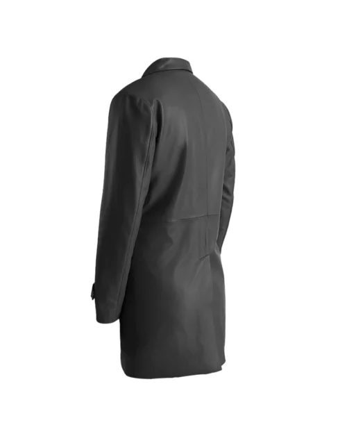 Men Classmith Black Leather Coat