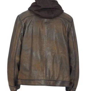 Men Dark Brown Distressed Six Pocket Vintage Leather Jacket