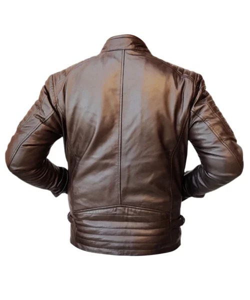 Mens Handmade Slim Fit Leather Jacket