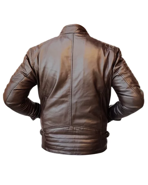 Mens Handmade Slim Fit Leather Jacket