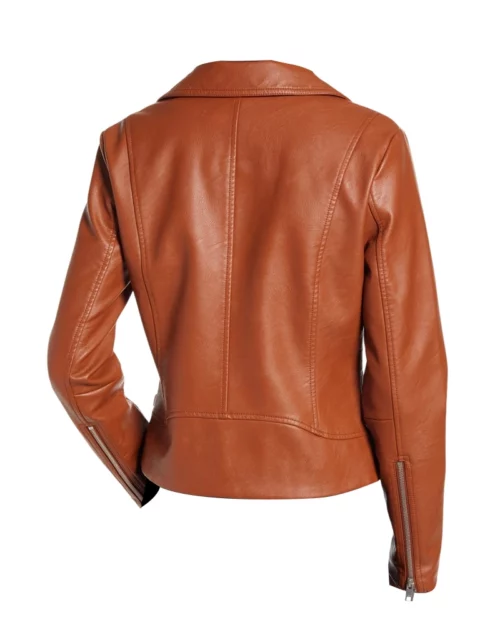 Womens Real Brown Leather Jacket