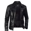 Men Mystical Black Leather Jacket