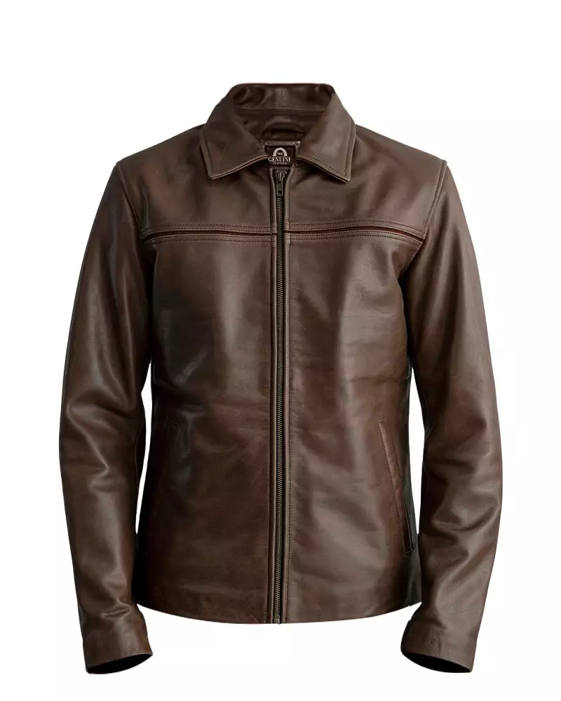 ◇BITTER CELLS◇ Riding Leather Jacket Brown Amazon.com: Pulcykp Men's Real Leather Motorcycle Jacket