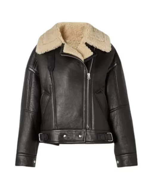 Women B3 RAF Aviator Shearling Leather Jacket