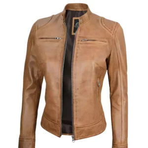 Womens Brown Leather Jacket
