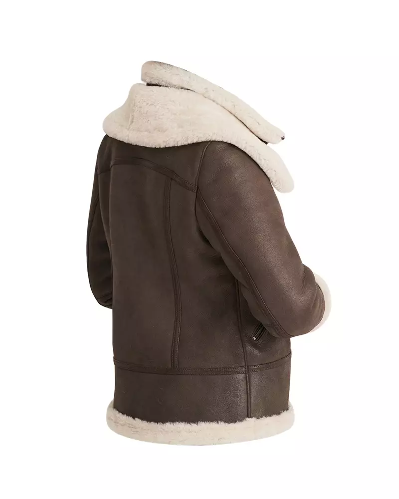 Women Brown Shearling Leather Jacket | Women Shearling Jacket