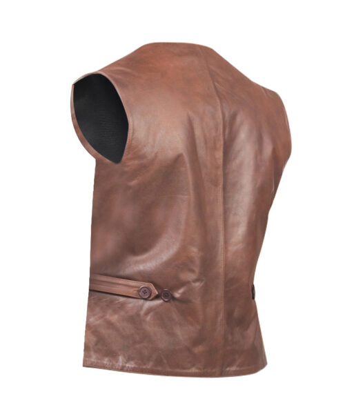 Auden Brown Leather Vest