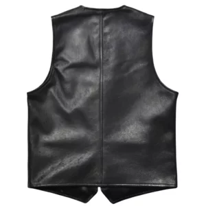 Buco Black Leather Vest