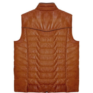 Maverick Brown Leather Vest