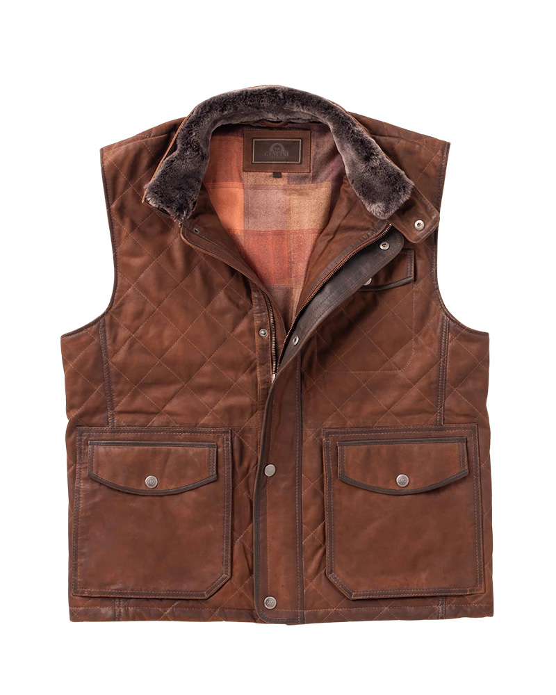 Men Madison Creek Vail Suede Leather Vest