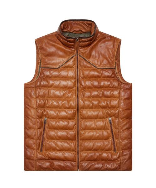 Men Maverick Leather Vest