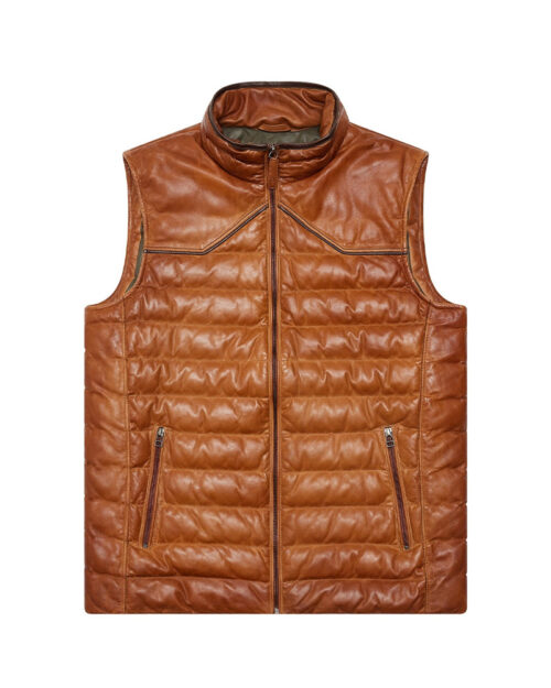 Men Maverick Leather Vest