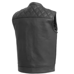 Men's Downside Motorcycle Leather Vest