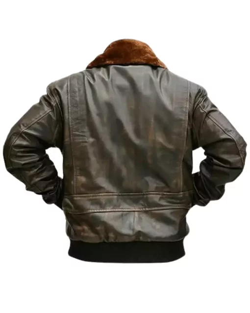 Men's G-1 Flight Distressed Brown Aviator Jacket