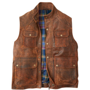 Missoula Leather Cargo Vest