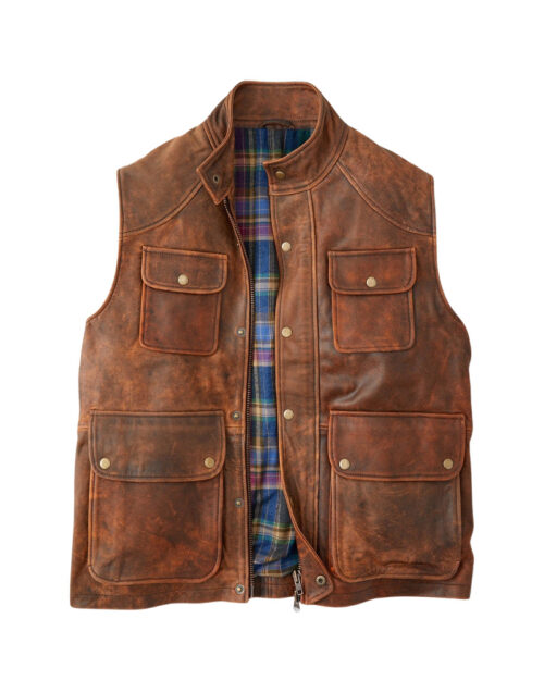 Missoula Leather Cargo Vest