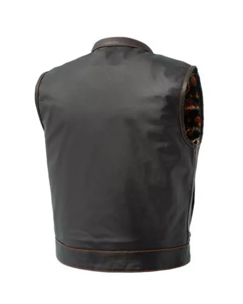 The Club Cut Mern's Motorcycle Leather Vest