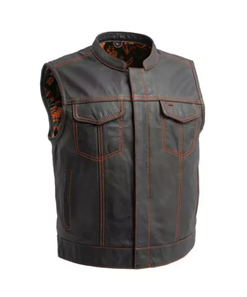 The Club Cut Motorcycle Leather Vest
