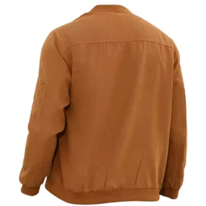Men's Suede Bomber Varsity Flight Casual Coat