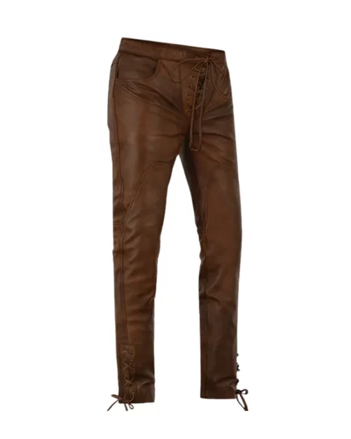 Brown Leather Pants