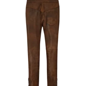 Cowboy Brown Leather Pants