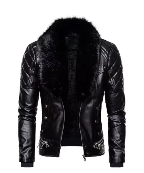 Men's Black Retro Aviator Jacket