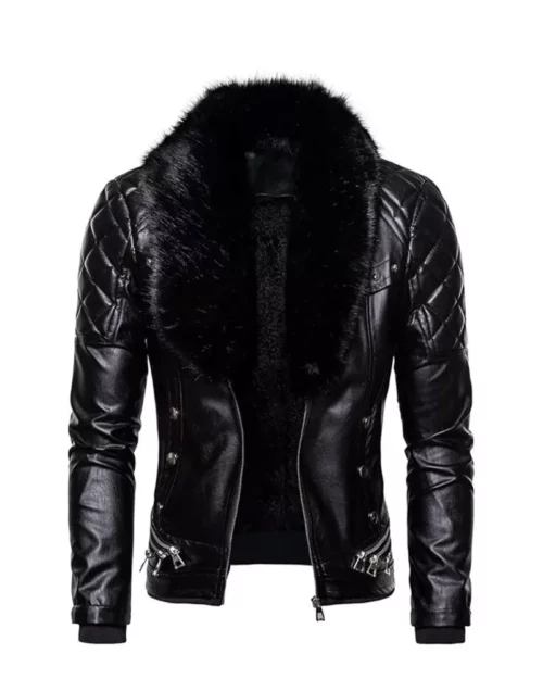 Men's Black Retro Aviator Jacket