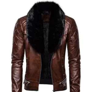 Men's Brown Retro Aviator Jacket