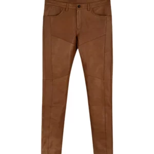 Men's Noach Brown Leather Pant