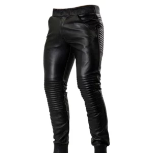 Leather Jogger Pants