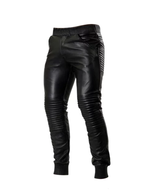 Leather Jogger Pants