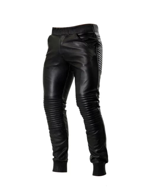 Leather Jogger Pants