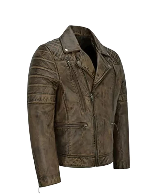 Men’s Biker Napa Lambskin Leather Jacket