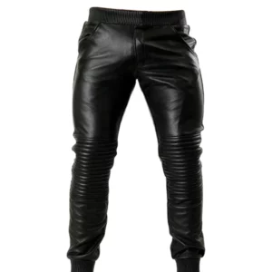 Leather Jogger Pants