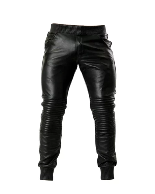 Leather Jogger Pants