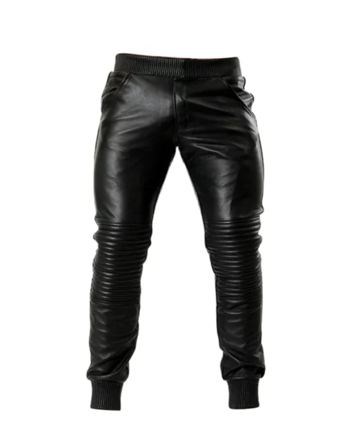 Leather Jogger Pants