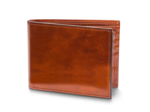 Old Leather Bifold Wallet with Card