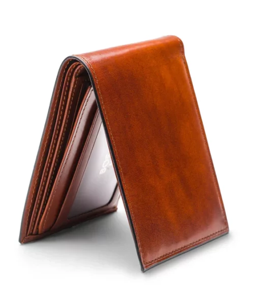 Old Leather Bifold Wallet with Card slot