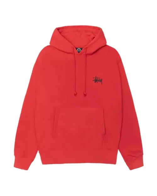 Basic Stussy Red Hoodie