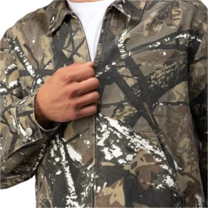 Mens Canvas Workwear Camo Jacket