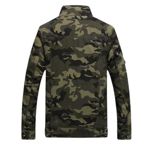 Mens-Springrain-Military-Camo-Cotton-Jacket