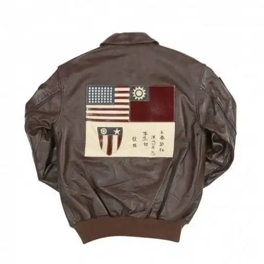 A-2 Mens Fighter Bomber Leather Jacket